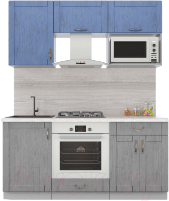 Готовая кухня Интерлиния Мила Крафт 1.7 - фото