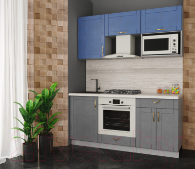 Готовая кухня Интерлиния Мила Крафт 1.7