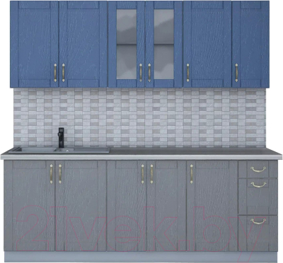 Готовая кухня Интерлиния Мила Крафт 2.1 - фото