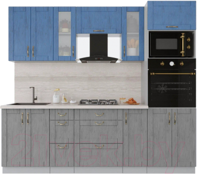 Готовая кухня Интерлиния Мила Крафт 2.4 - фото