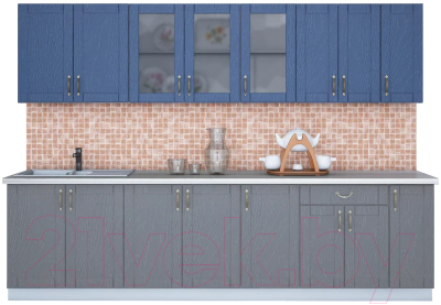 Готовая кухня Интерлиния Мила Крафт 2.9 - фото