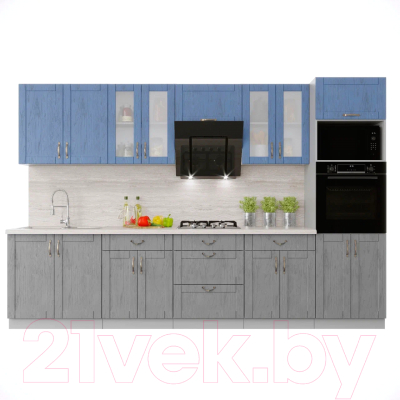 Готовая кухня Интерлиния Мила Крафт 3.2 - фото