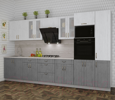 Готовая кухня Интерлиния Мила Крафт 3.6