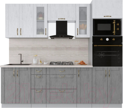 Готовая кухня Интерлиния Мила Крафт 2.4 - фото
