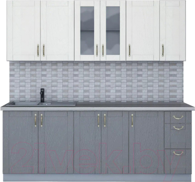 Готовая кухня Интерлиния Мила Крафт 2.1 - фото