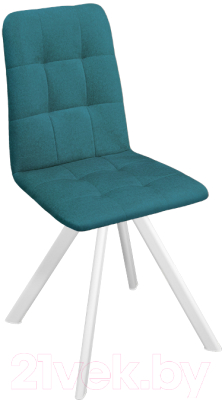 Стул ТриЯ Аспен К2 (белый матовый/микровелюр Jercy Izumrud) - фото