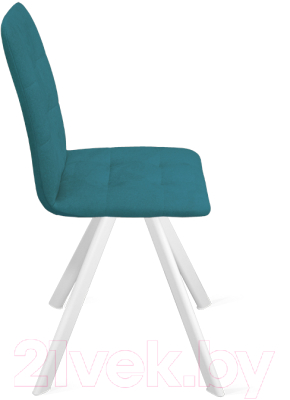 Стул ТриЯ Аспен К2 (белый матовый/микровелюр Jercy Izumrud)