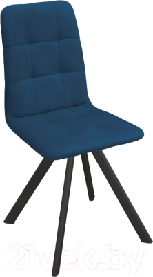 Стул ТриЯ Аспен К2 (черный муар/велюр Confetti Blue) - фото