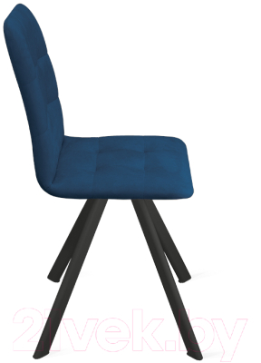 Стул ТриЯ Аспен К2 (черный муар/велюр Confetti Blue)