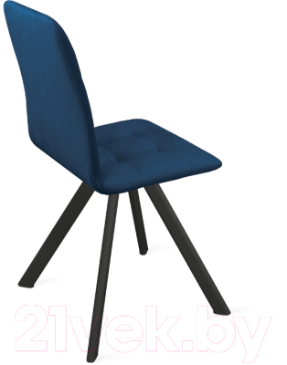 Стул ТриЯ Аспен К2 (черный муар/велюр Confetti Blue)