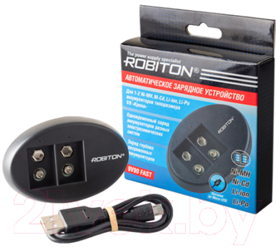 Зарядное устройство для аккумуляторов Robiton 9V90 FAST BL1 / БЛ18105