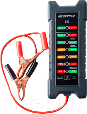Тестер аккумуляторной батареи Robiton BT3 / БЛ18133 - фото