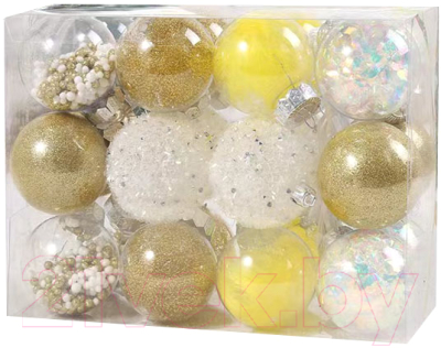 Набор шаров новогодних MONAMI Luxury / XU2208 - фото