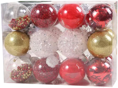 Набор шаров новогодних MONAMI Luxury / XU2210 - фото
