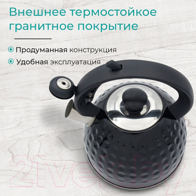 Чайник со свистком Relice RL-2504