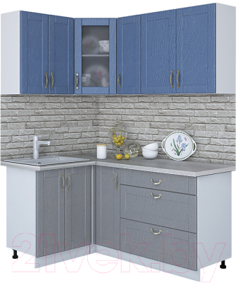 Готовая кухня Интерлиния Мила Крафт 1.2x1.7 - фото