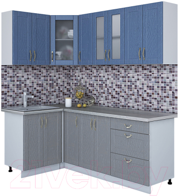 Готовая кухня Интерлиния Мила Крафт 1.2x2.1 - фото