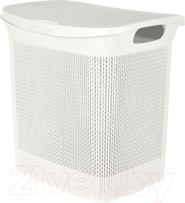 Корзина для белья Keeplex Ajur с откидной крышкой / KL4100 - фото