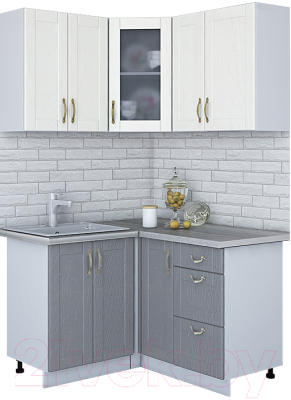 Готовая кухня Интерлиния Мила Крафт 1.2x1.3 - фото