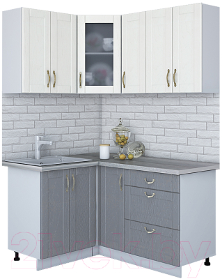 Готовая кухня Интерлиния Мила Крафт 1.2x1.5 - фото