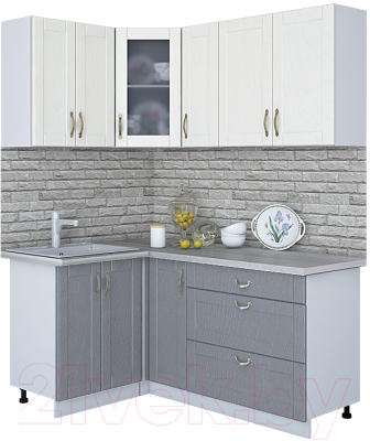 Готовая кухня Интерлиния Мила Крафт 1.2x1.7 - фото
