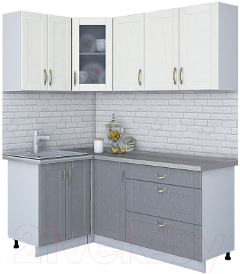 Готовая кухня Интерлиния Мила Крафт 1.2x1.8 - фото