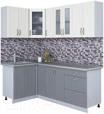Готовая кухня Интерлиния Мила Крафт 1.2x2.1 - фото
