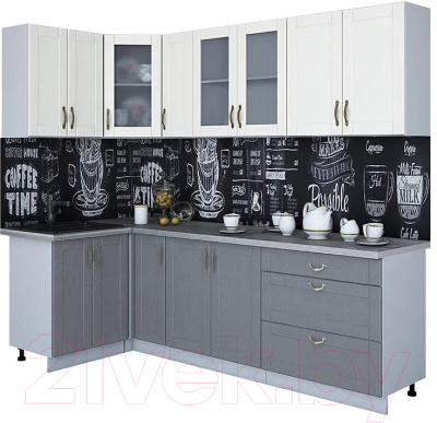 Готовая кухня Интерлиния Мила Крафт 1.2x2.5 - фото