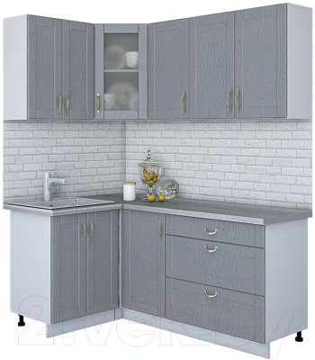 Готовая кухня Интерлиния Мила Крафт 1.2x1.8 - фото