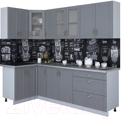 Готовая кухня Интерлиния Мила Крафт 1.2x2.5 - фото