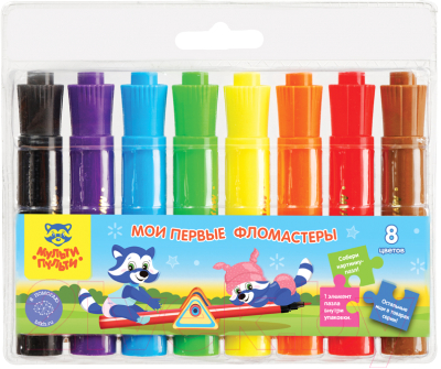 Фломастеры Мульти-пульти Мои первые фломастеры / WP_33921 - фото