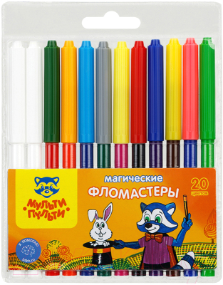 Фломастеры Мульти-пульти Енот в Стране Чудес / WP_14747 - фото