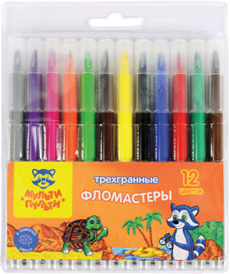 Фломастеры Мульти-пульти Енот на Сейшелах / WP_11632 - фото