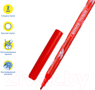 Фломастеры Мульти-пульти Зоопарк / WP_94765