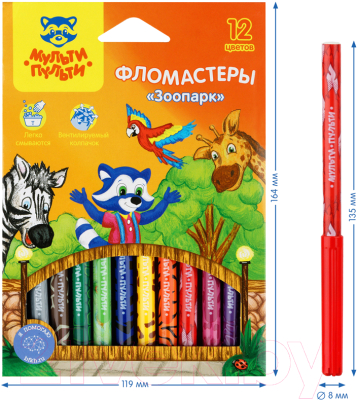 Фломастеры Мульти-пульти Зоопарк / WP_94765