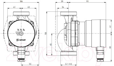 Циркуляционный насос IMP PUMPS NMT Mini 25/60-130
