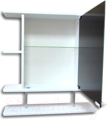 Шкаф с зеркалом для ванной Гамма 15/1м (правый)