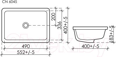 Умывальник Ceramica Nova Element CN6045