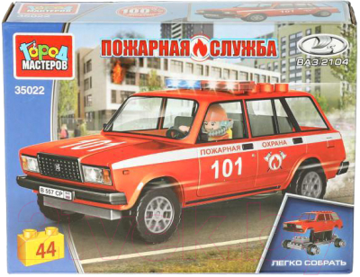 Конструктор Город мастеров Lada-2104 Пожарная служба / 35022-CY - фото