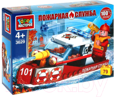Конструктор Город мастеров Пожарный катер / 3629-KK