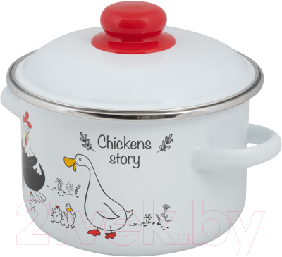 Кастрюля СтальЭмаль Chickens stories 1RD161M