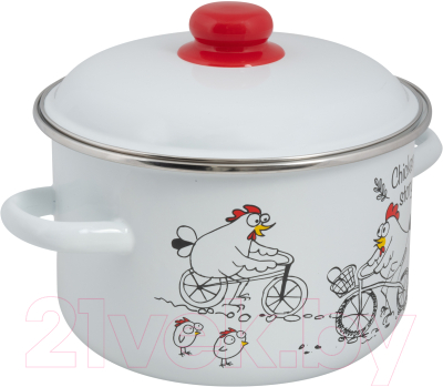 Кастрюля СтальЭмаль Chickens stories 1RD201M