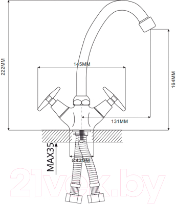 Смеситель Ekko E4112-1
