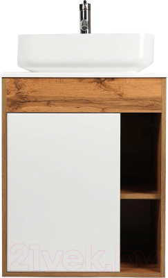 Тумба под умывальник Viant Бостон / VBOS65N-T1STP - фото