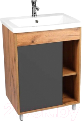 Тумба под умывальник Viant Бостон Como 60 / VBOS60COG-T1ST - фото