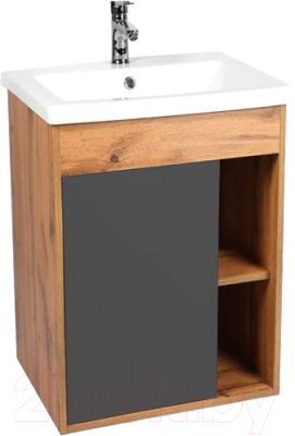 Тумба под умывальник Viant Бостон Como 70 / VBOS70COG-T1STP - фото