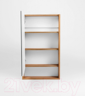 Шкаф с зеркалом для ванной Viant Мальта 50 / VMAL50-ZSH