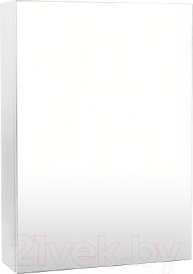 Шкаф с зеркалом для ванной Viant Куба 50 / VKUB50-ZSH - фото