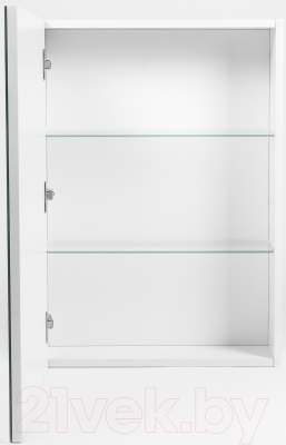 Шкаф с зеркалом для ванной Viant Куба 50 / VKUB50-ZSH