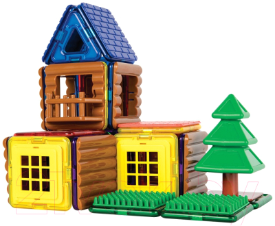 Конструктор магнитный Magformers Log Cabin Set / 705006